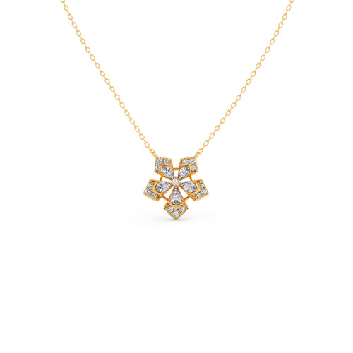 Petalic DuoLume Diamond Pendant Necklace