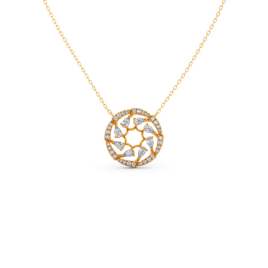 Grace Diamond Pendant Necklace - Yellow